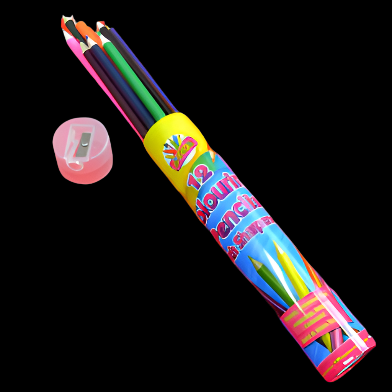 Full Sized Colouring Pencils inc Sharpener